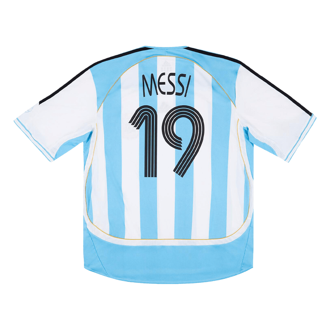 Retro MESSI #19 2006 Argentina Home Soccer Jersey
