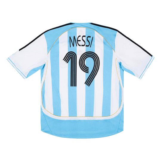 Retro MESSI #19 2006 Argentina Home Soccer Jersey