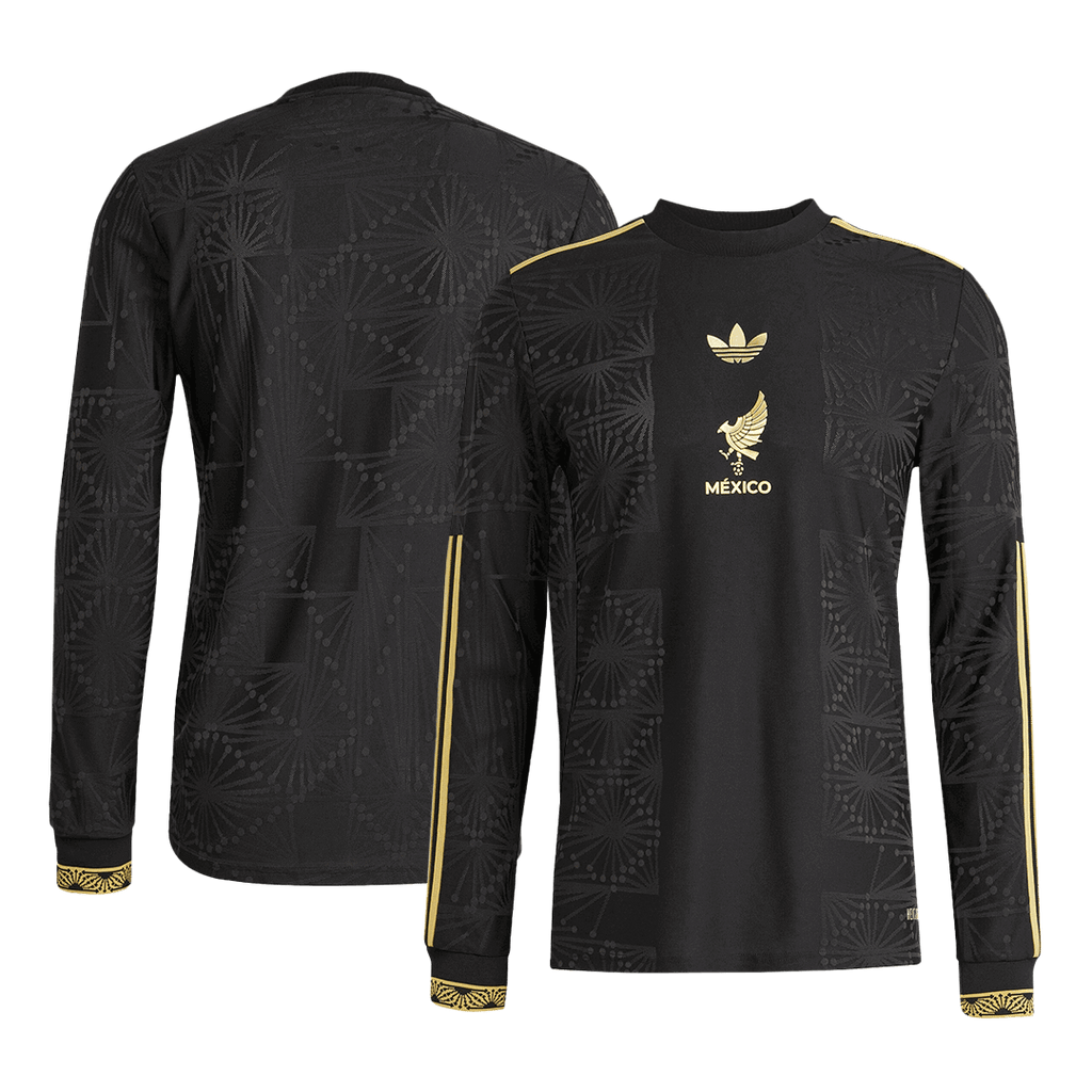 Authentic Mexico Long Sleeve Jersey - Gold Cup Third Away Football Shirt 2025