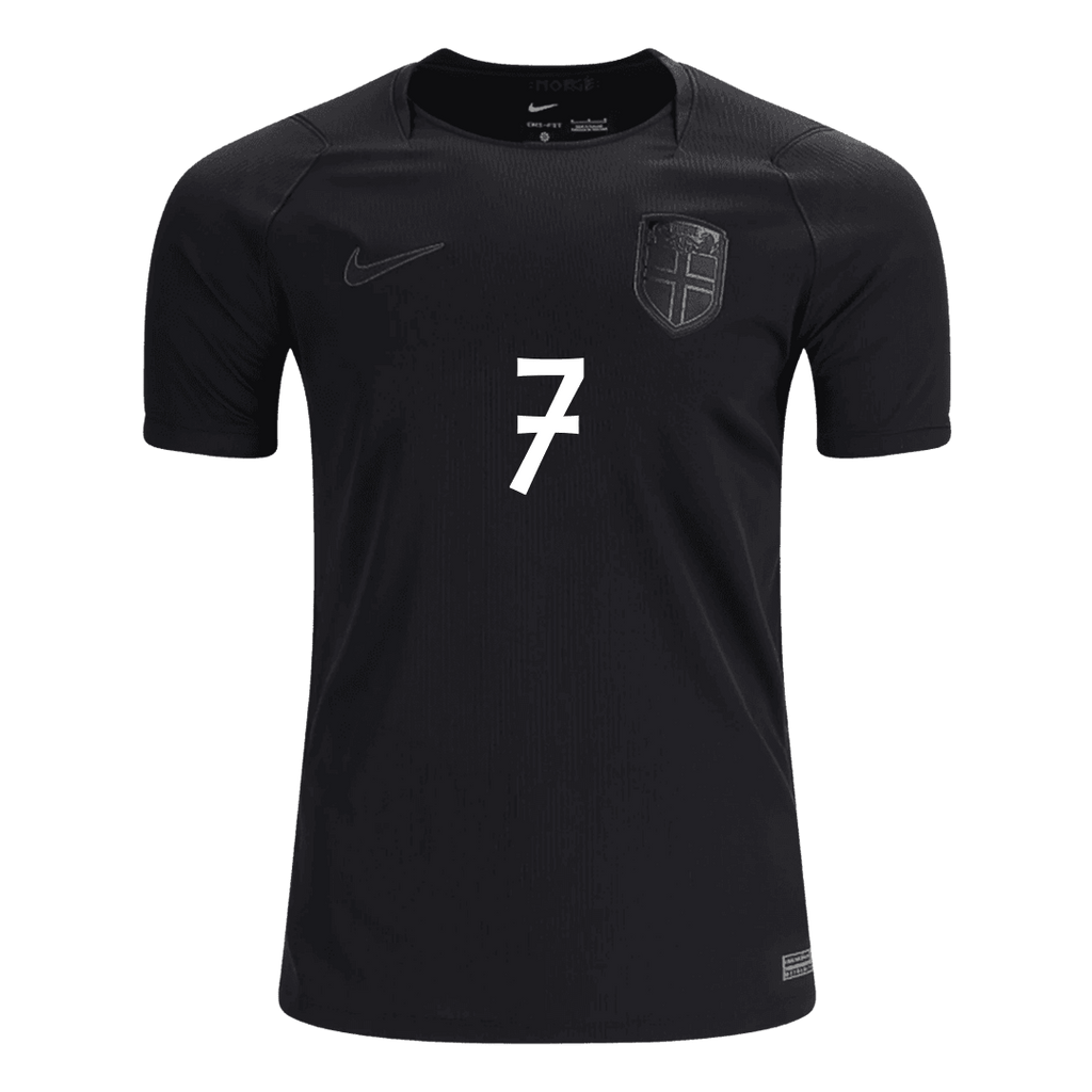 S?RLOTH #7 Norway Away Soccer Jersey World Cup 2026