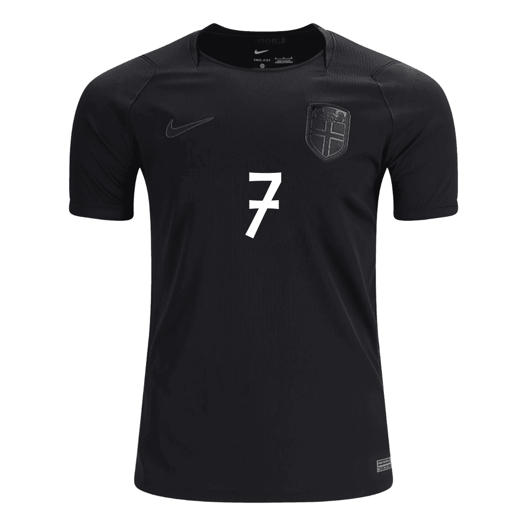 S?RLOTH #7 Norway Away Soccer Jersey World Cup 2026