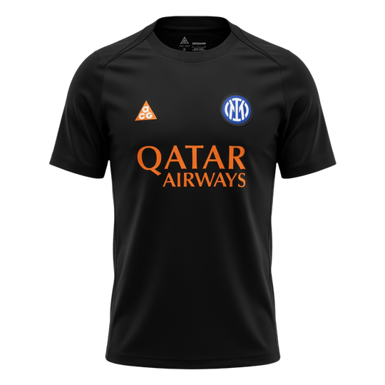 Inter Milan Pre-Match Soccer Jersey 2025/26 Black
