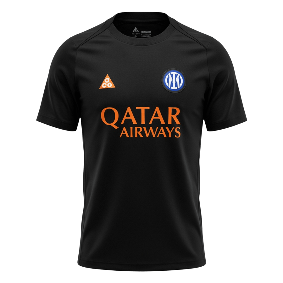 Inter Milan Pre-Match Soccer Jersey 2025/26 Black