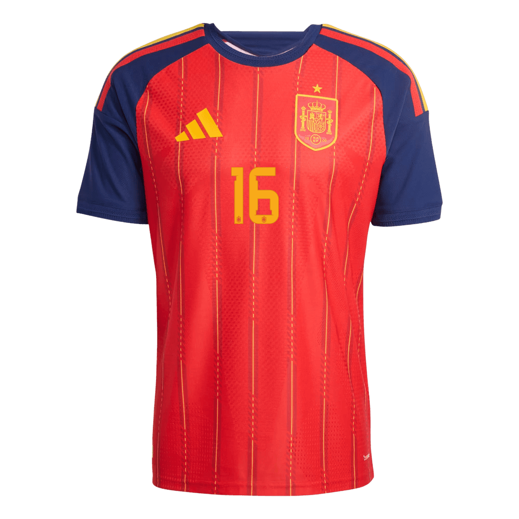 RODRIGO #16 Spain Home Player Version Jersey World Cup 2026