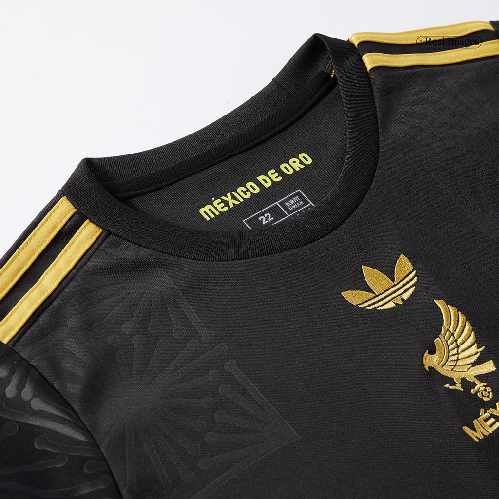 Mexico Third Away Kids Soccer Jerseys Kit 2025 - Gold Cup
