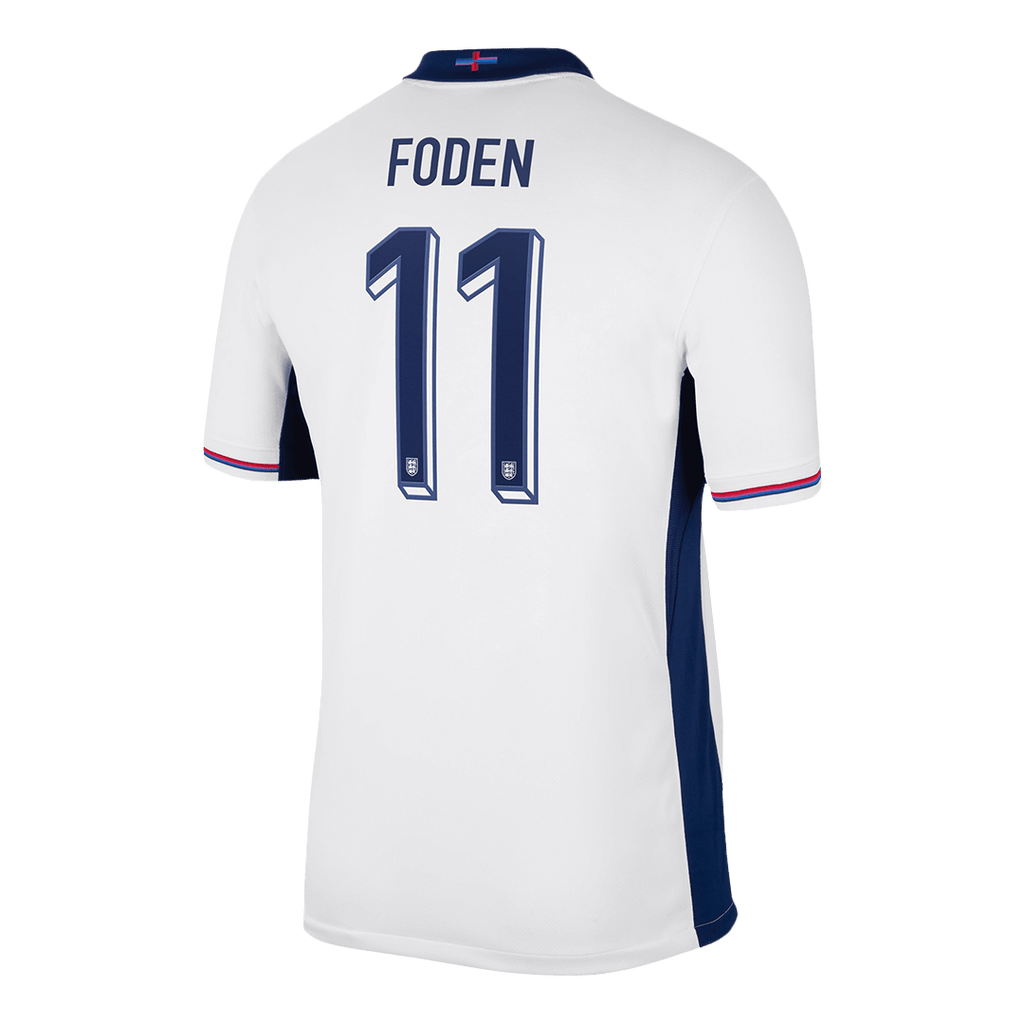 FODEN #11 England Home Soccer Jersey Euro 2024