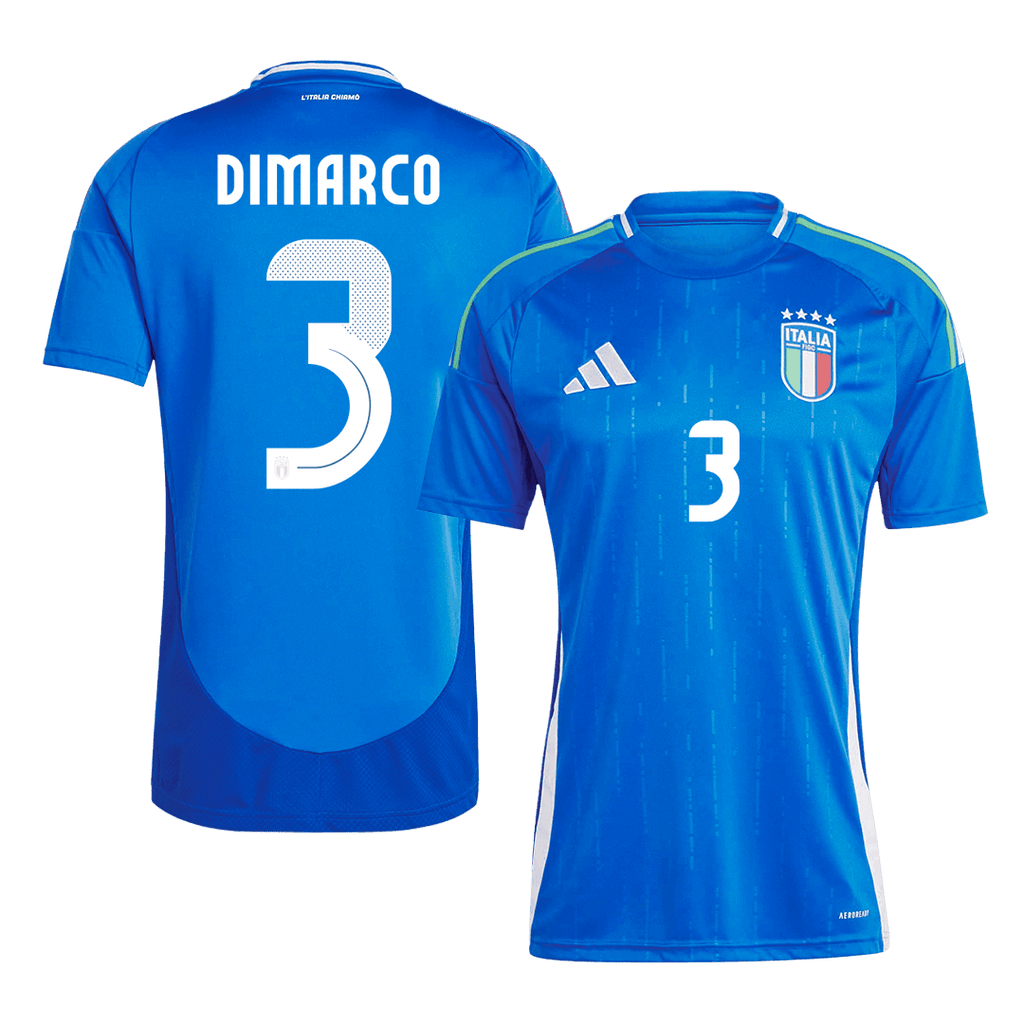 DIMARCO #3 Italy Home Soccer Jersey Euro 2024