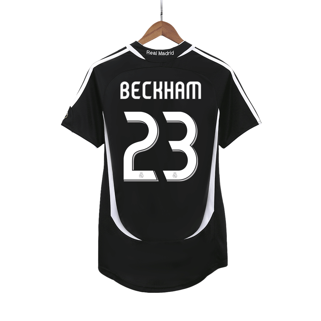 BECKHAM #23 Real Madrid Retro Jersey Away Soccer Shirt 2006/07