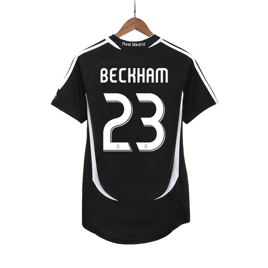 BECKHAM #23 Real Madrid Retro Jersey Away Soccer Shirt 2006/07