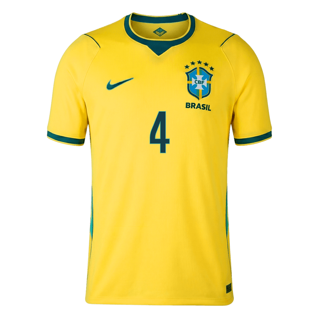 MARQUINHOS #4 Brazil Home Soccer Jersey World Cup 2026
