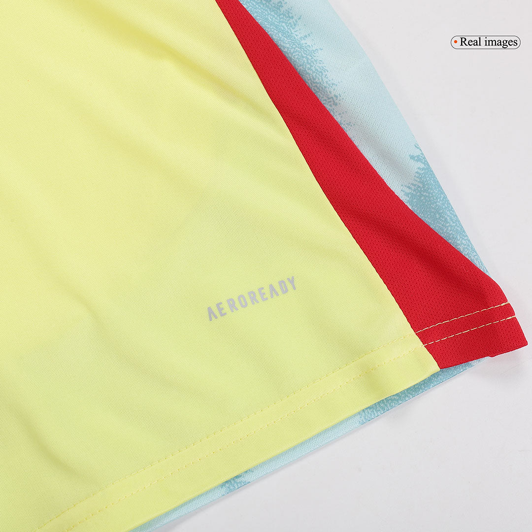 Kid's Spain Away Soccer Jersey Kit(Jersey+Shorts) Euro 2024