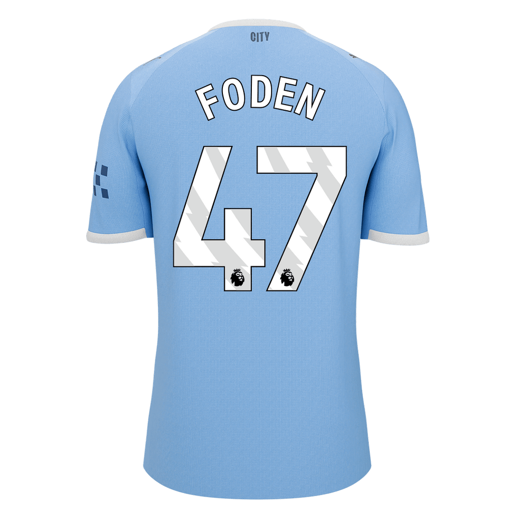 FODEN #47 Manchester City Home Soccer Jersey 2025/26