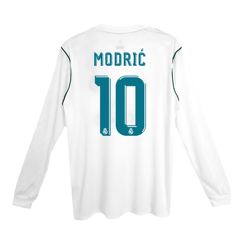 Retro Jersey MODRI? #10 Real Madrid Retro Jersey Home Soccer Shirt 2017/18