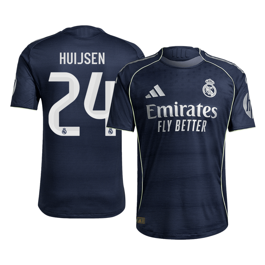 HUIJSEN #24 Real Madrid Away Authentic Soccer Jersey 2025/26