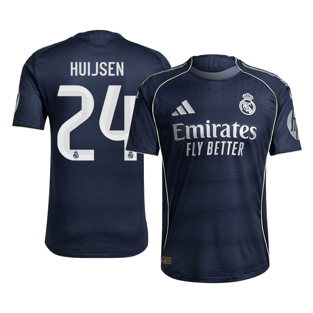 HUIJSEN #24 Real Madrid Away Authentic Soccer Jersey 2025/26