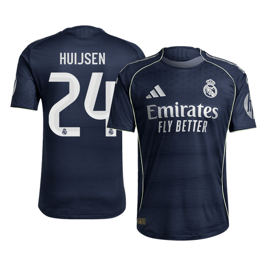 HUIJSEN #24 Real Madrid Away Authentic Soccer Jersey 2025/26