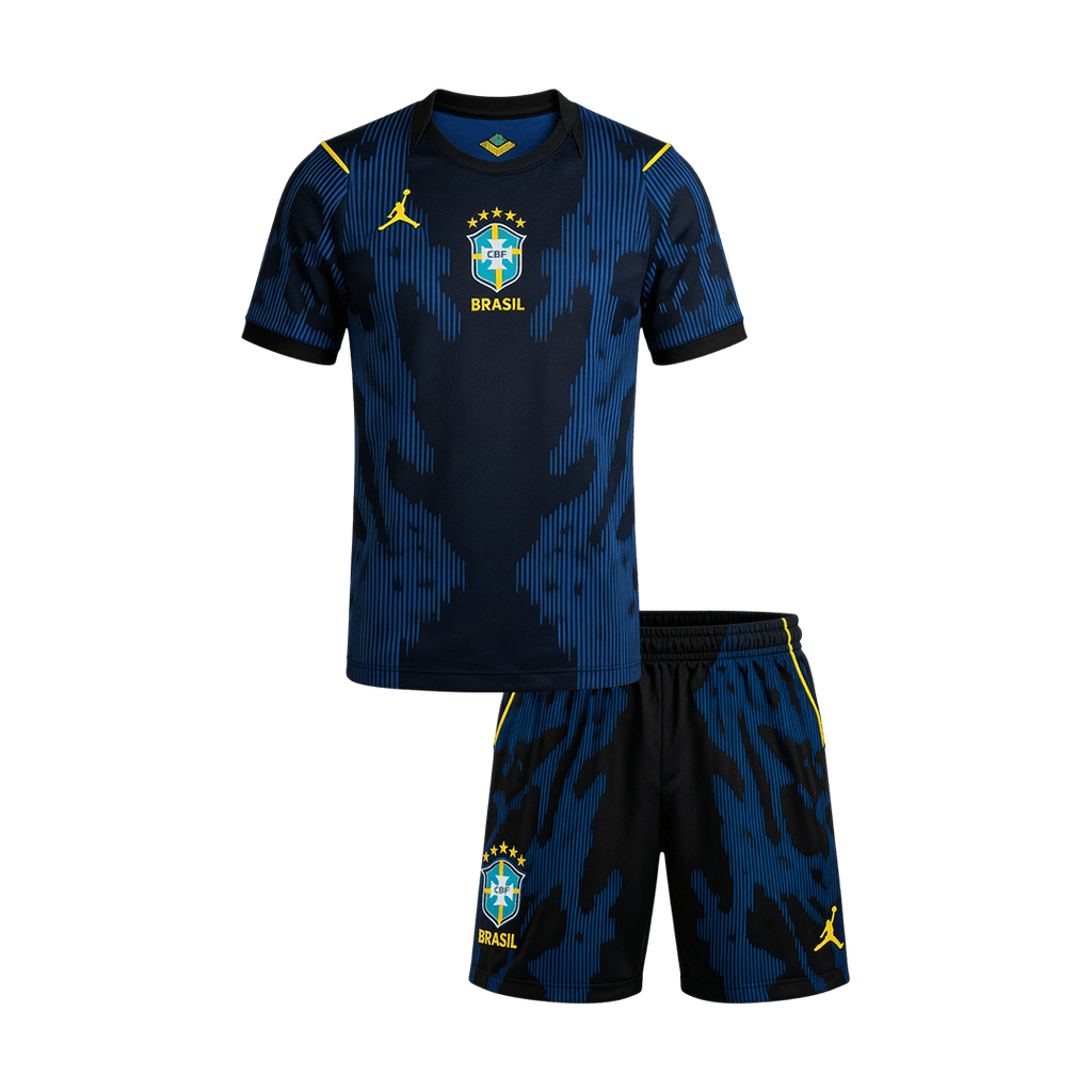 Brazil Away Kids Soccer Jerseys Kit World Cup 2026