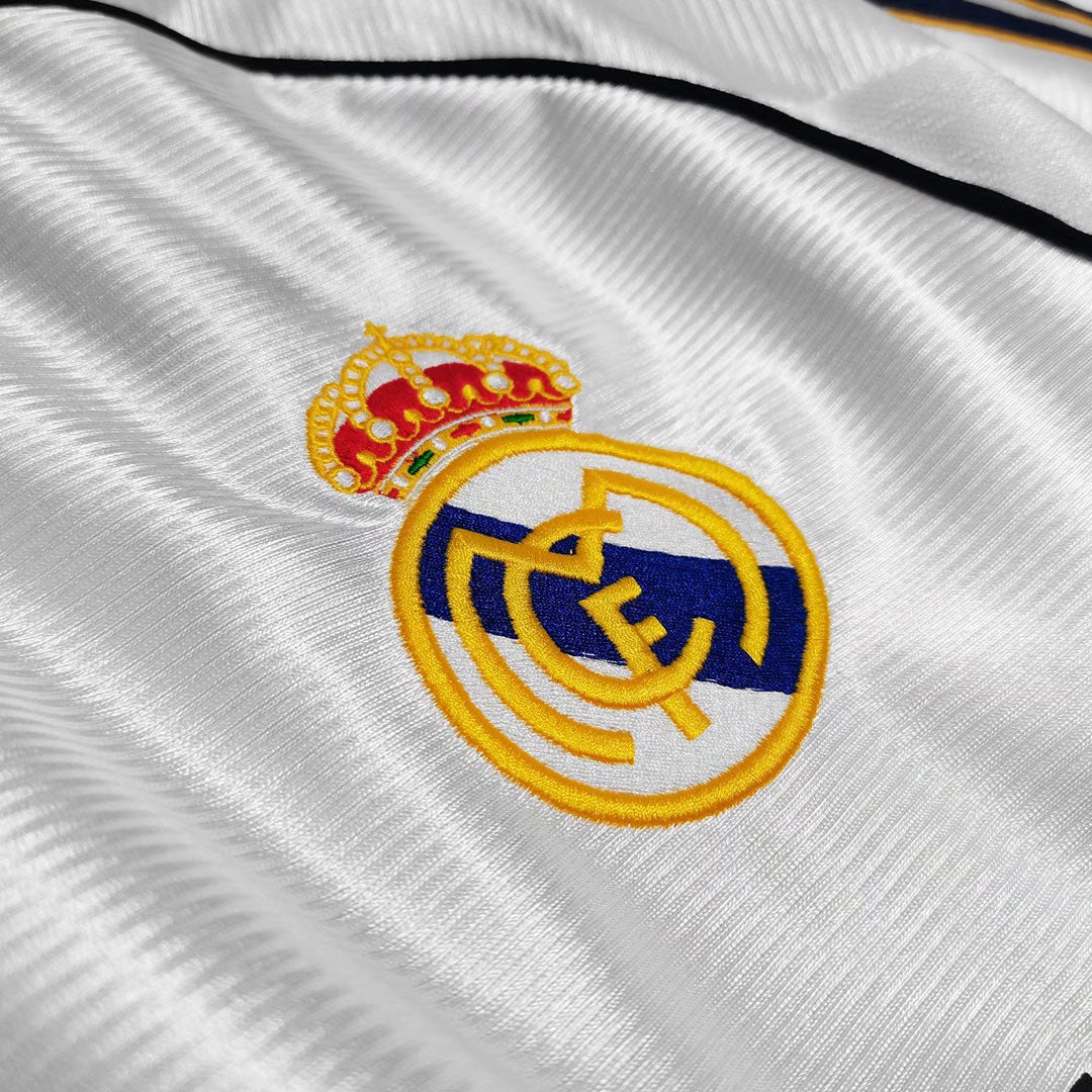 Retro Jersey RAUL #7 Real Madrid Retro Jersey Home Soccer Shirt 1998/00