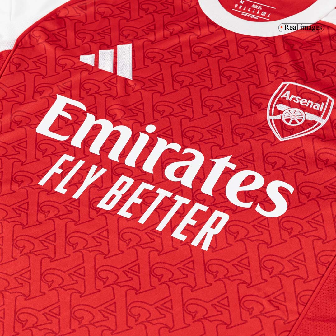 SALIBA #2 Arsenal Home Soccer Jersey 2025/26