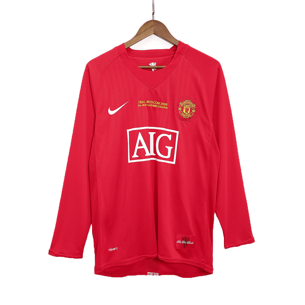 Manchester United RONALDO #7 Retro Jersey Home Soccer Shirt 2007/08 - UCL Final