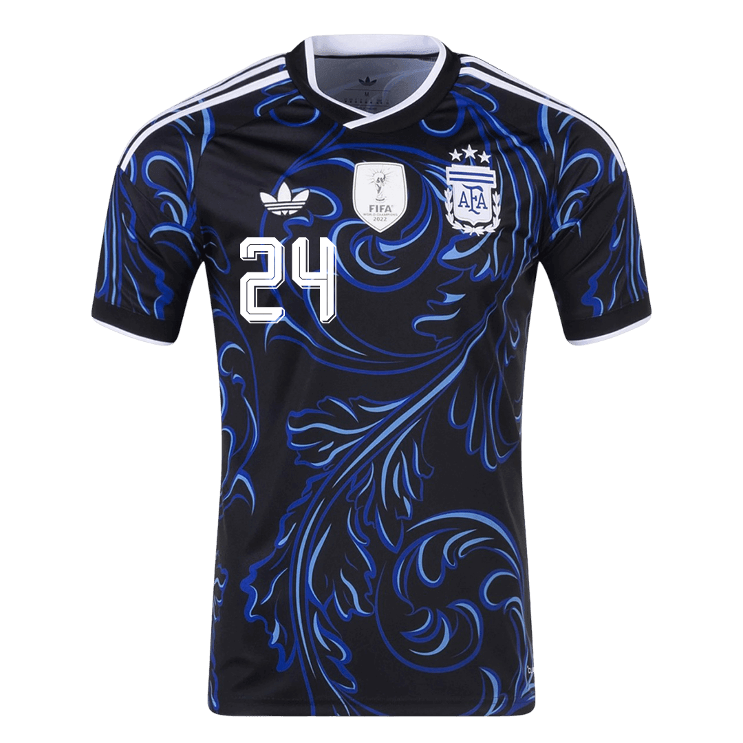 E. FERNANDEZ #24 Argentina Away Soccer Jersey World Cup 2026