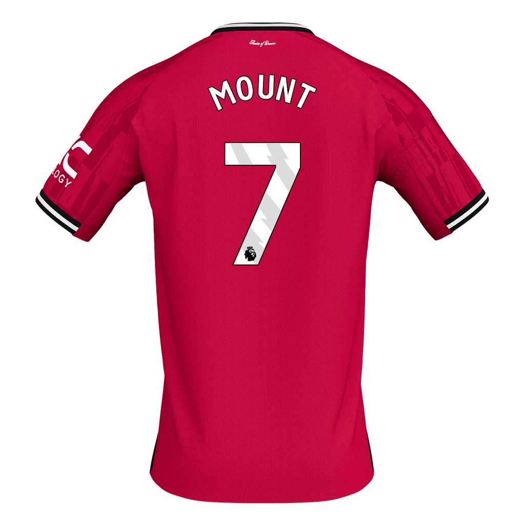 MOUNT #7 Manchester United Home Soccer Jersey 2025/26