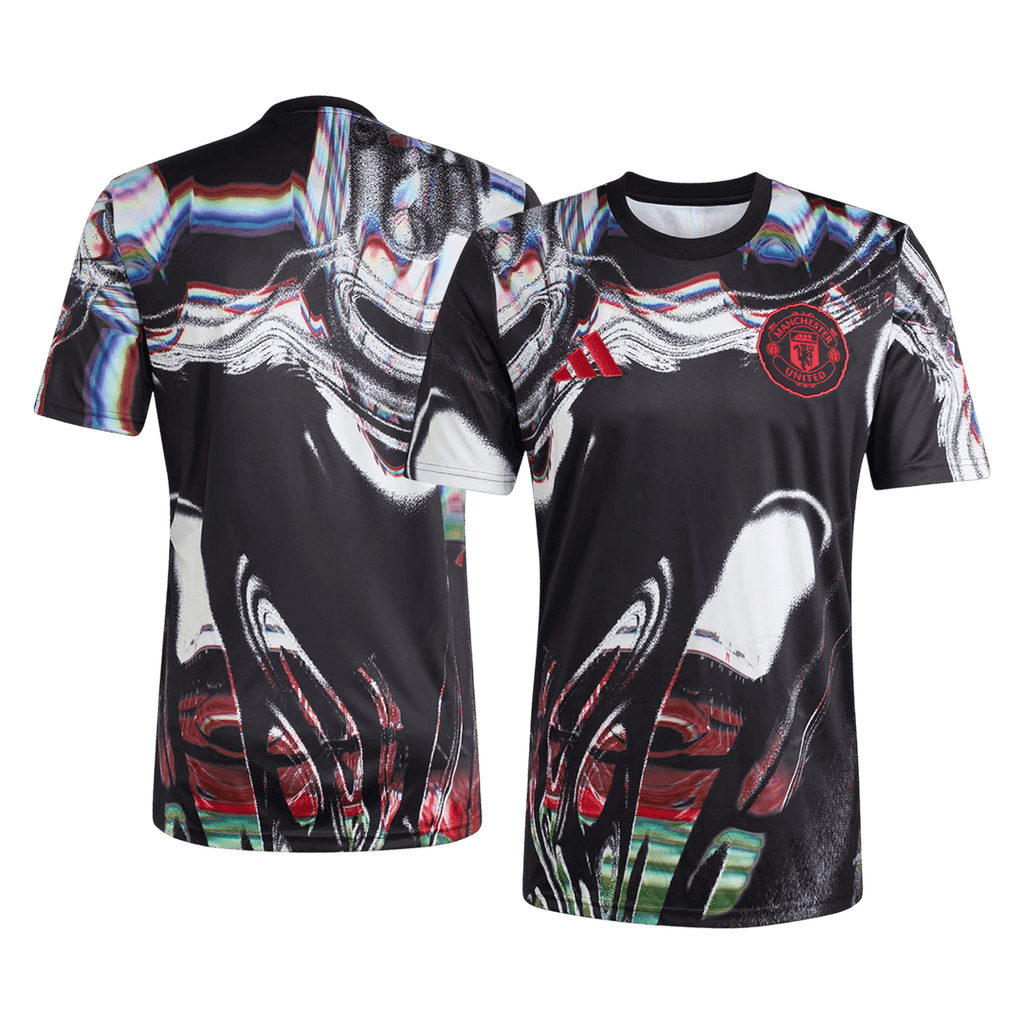 Manchester United Pre-Match Soccer Jersey 2025/26 Black
