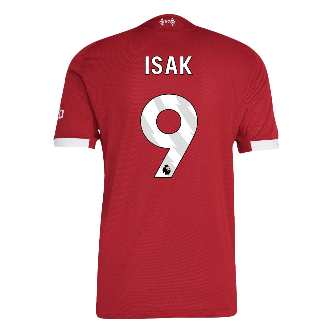 ISAK #9 Liverpool Home Authentic Soccer Jersey 2025/26