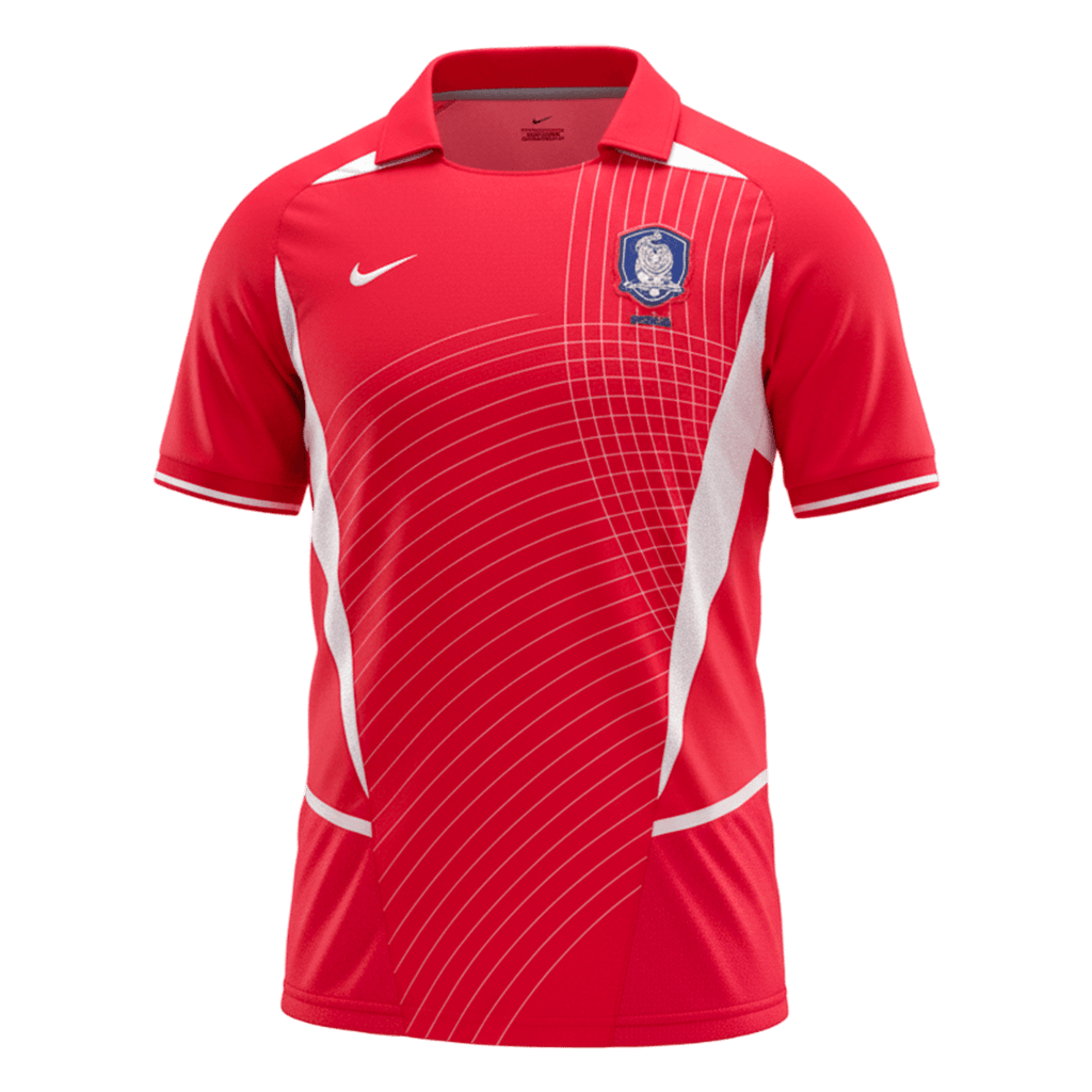 Retro Soccer Jersey South Korea Home 2002