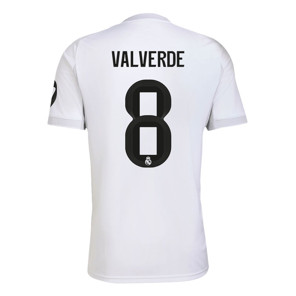 VALVERDE #8 Real Madrid Home Soccer Jersey 2025/26