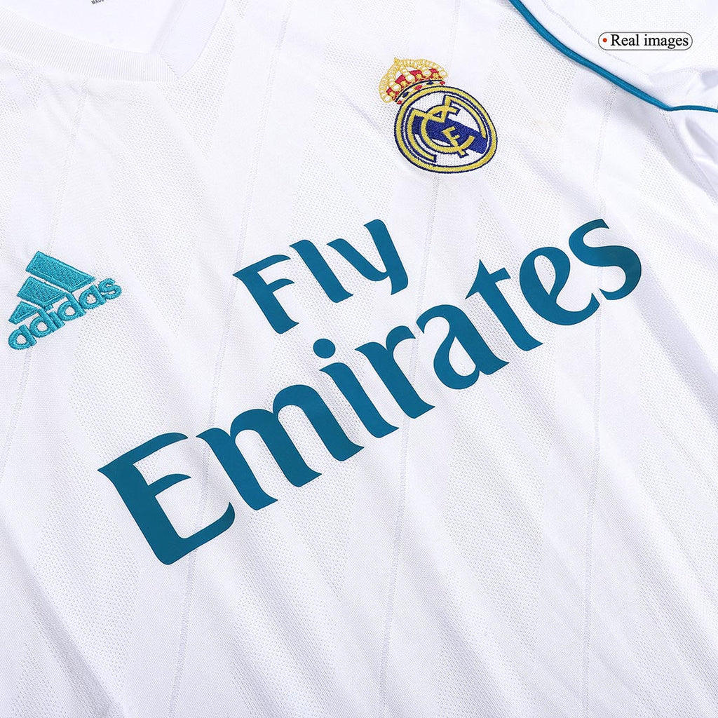 SERGIO RAMOS #4 Real Madrid Retro Jersey Home Soccer Shirt 2017/18