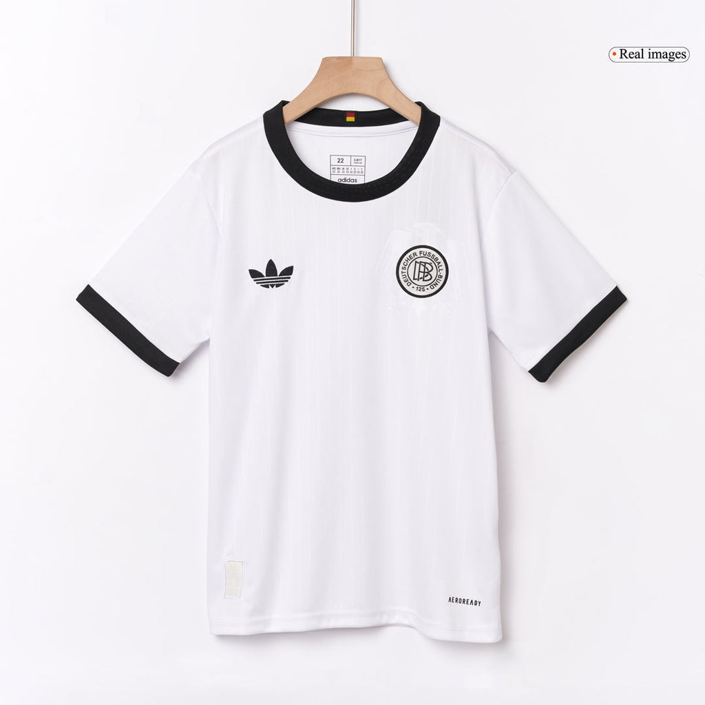Kid's Germany 125th Anniversary Soccer Jersey Kit(Jersey+Shorts) 2025 White