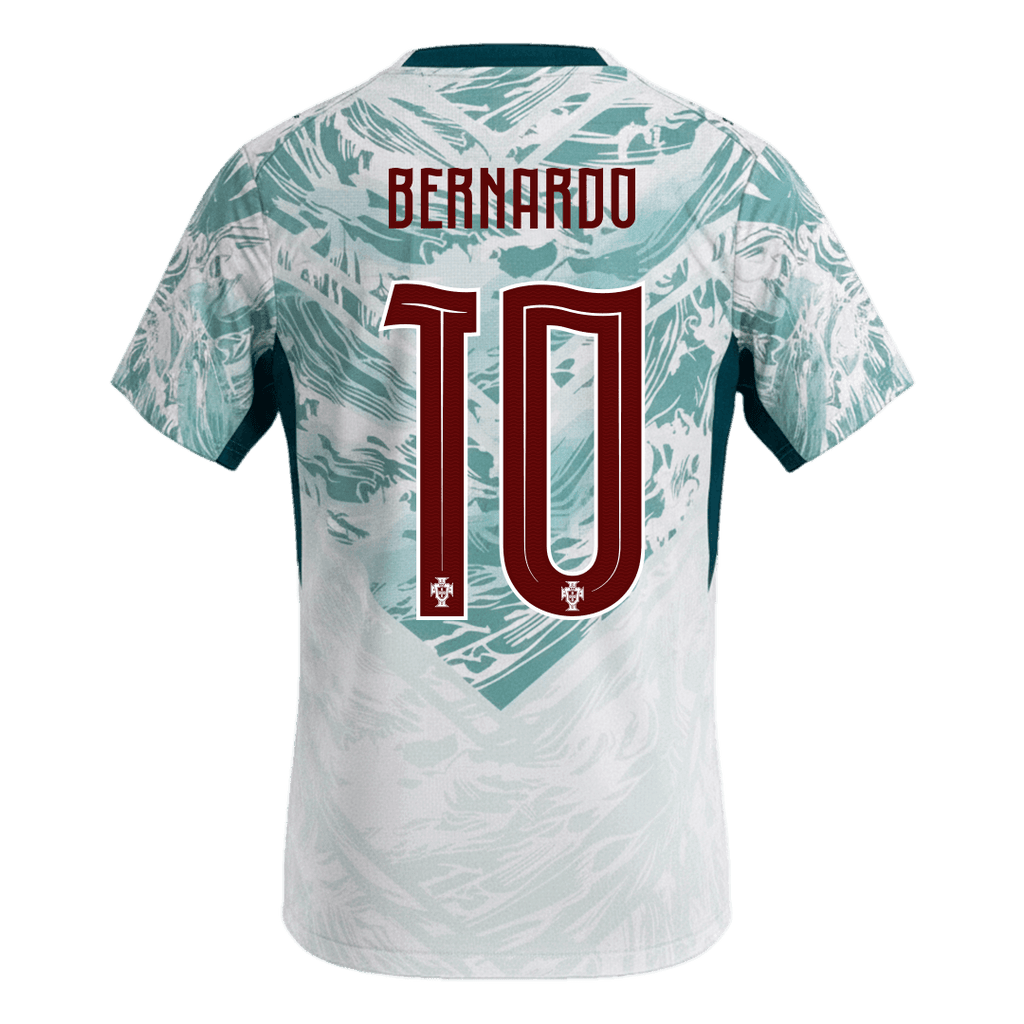 BERNARDO #10 Portugal Away Soccer Jersey World Cup 2026
