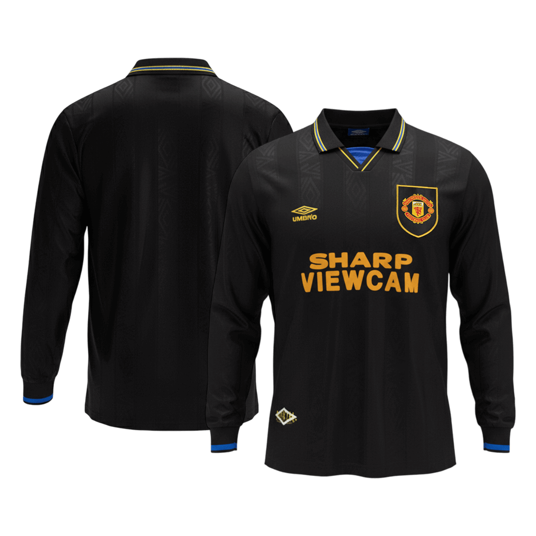 Retro Soccer Jersey Manchester United Away Long Sleeve 1993/94