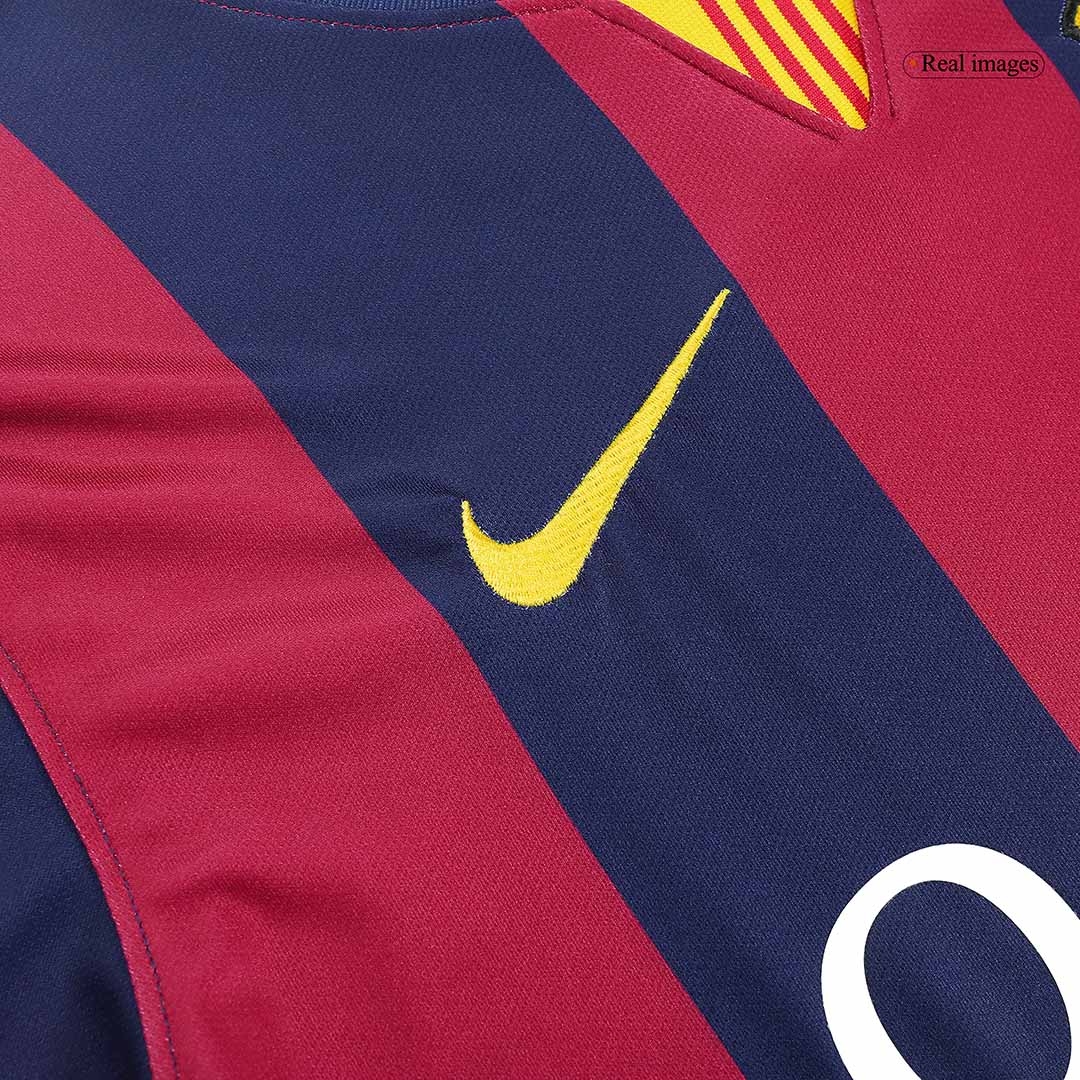 Retro Jersey SUáREZ #9 Barcelona Retro Jersey Home Soccer Shirt 2014/15
