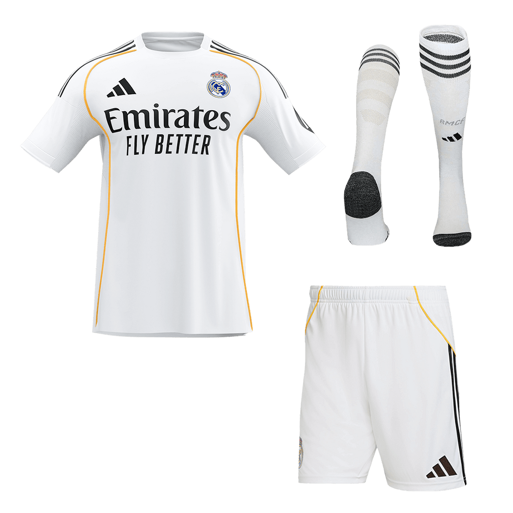 Real Madrid Home Jerseys Full Kit 2025/26
