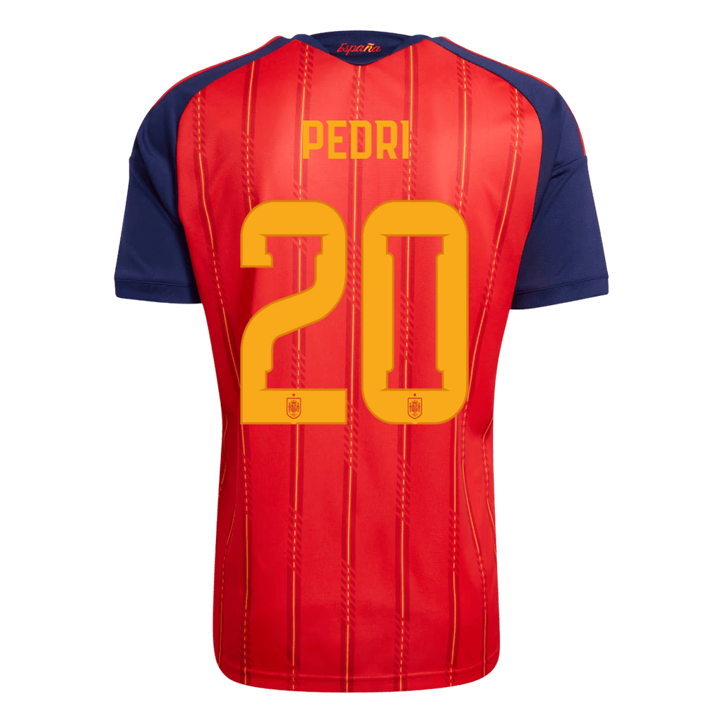 PEDRI #20 Spain Home Soccer Jersey 2026
