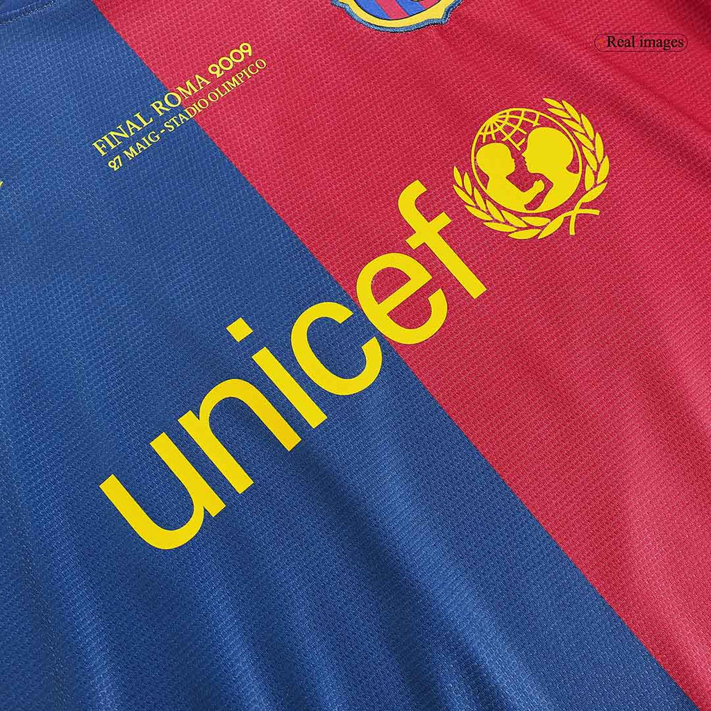 Retro XAVI #6 2008/09 Barcelona Home Soccer Jersey