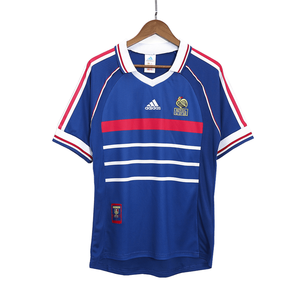 Retro 1998 France Home Soccer Jersey