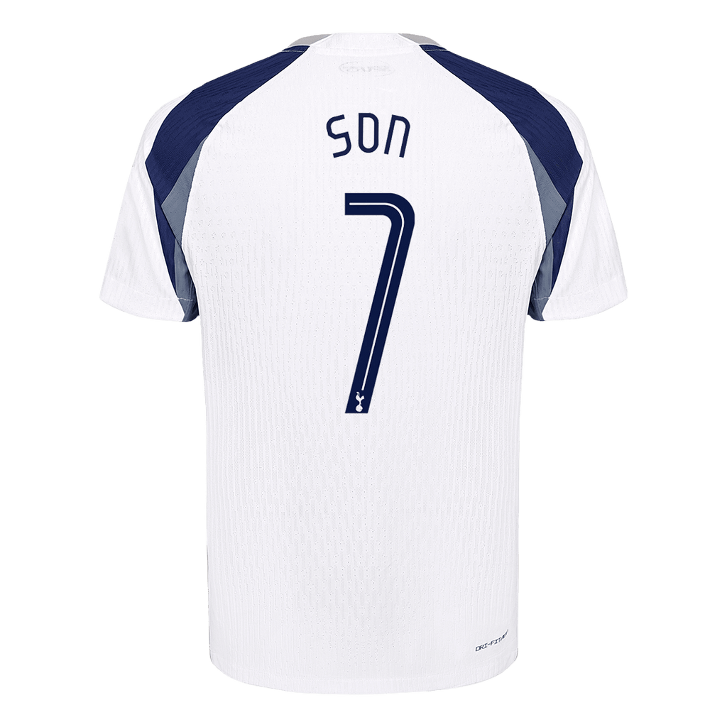 SON #7 Authentic Tottenham Hotspur Home Soccer Jersey 2025/26 White - UCL
