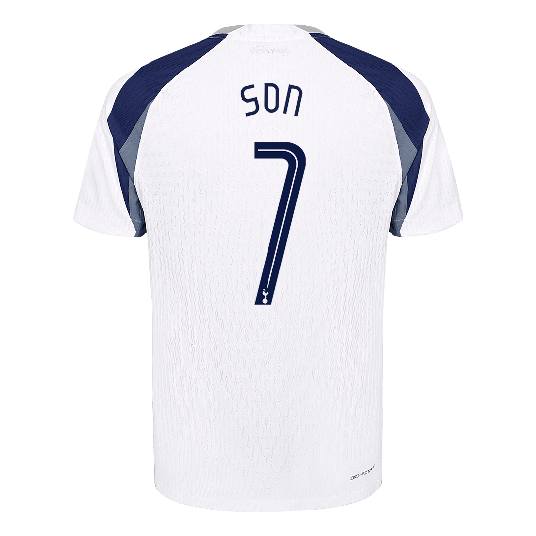SON #7 Authentic Tottenham Hotspur Home Soccer Jersey 2025/26 White - UCL