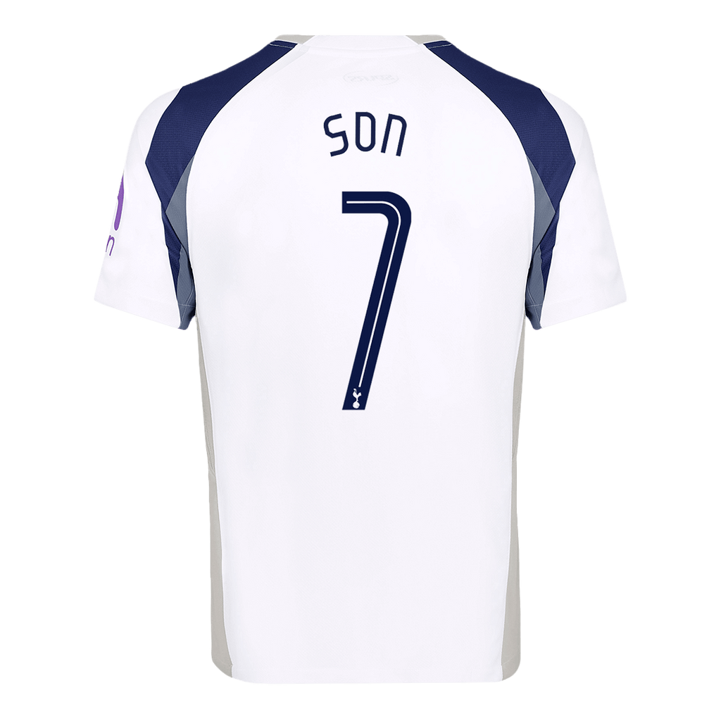 SON #7 Tottenham Hotspur Home Soccer Jersey 2025/26 White - UCL