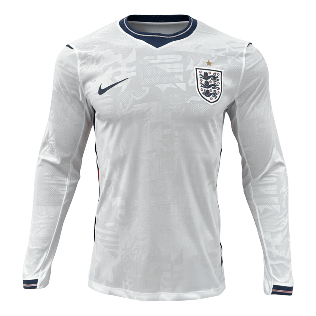 England Home Long Sleeve Player Version Jersey World Cup 2026