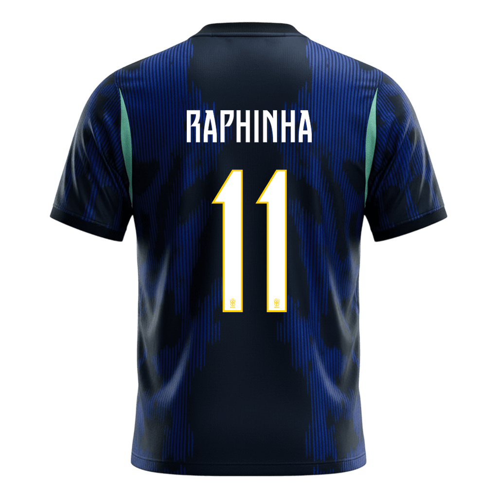 RAPHINHA #11 Brazil Away Soccer Jersey World Cup 2026