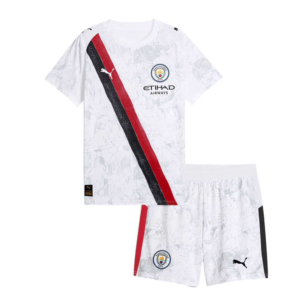 Manchester City KidSuper Kids Soccer Jerseys Kit 2025/26 - Club World Cup