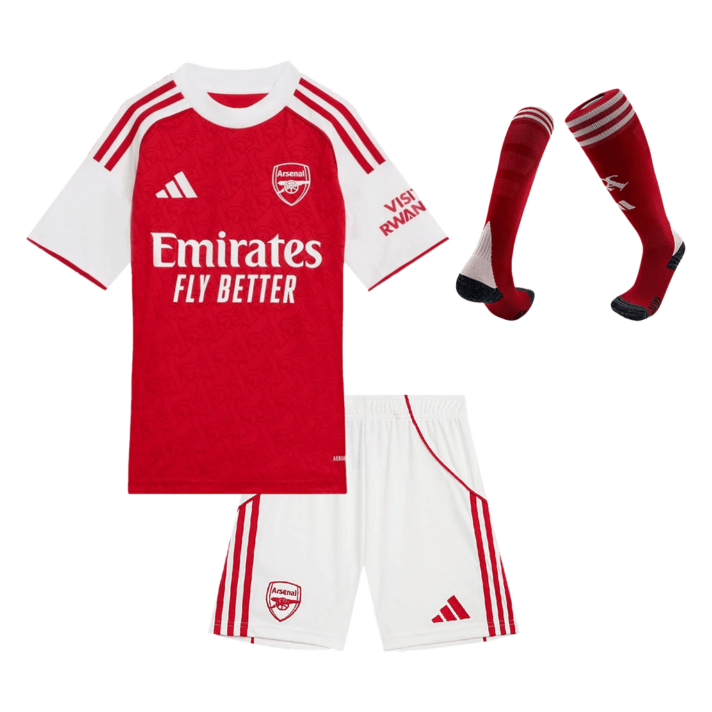 Arsenal Home Kids Soccer Jerseys Full Kit 2025/26