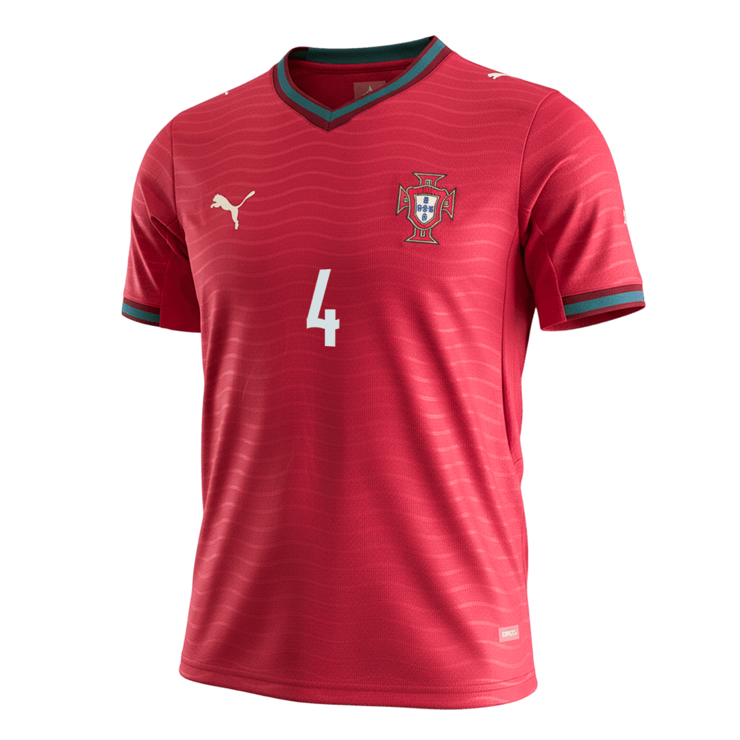 RúBEN DIAS#4 Portugal Home Soccer Jersey World Cup 2026 Red