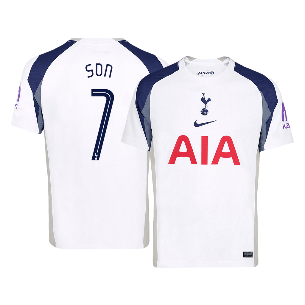 SON #7 Tottenham Hotspur Home Soccer Jersey 2025/26 White - UCL