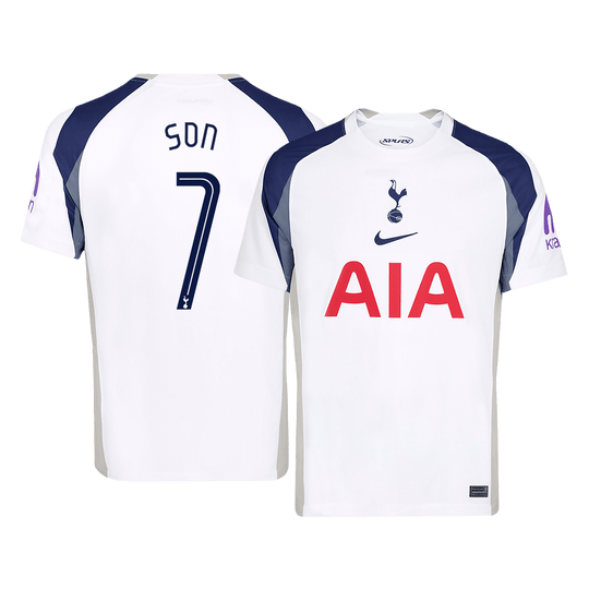 SON #7 Tottenham Hotspur Home Soccer Jersey 2025/26 White - UCL