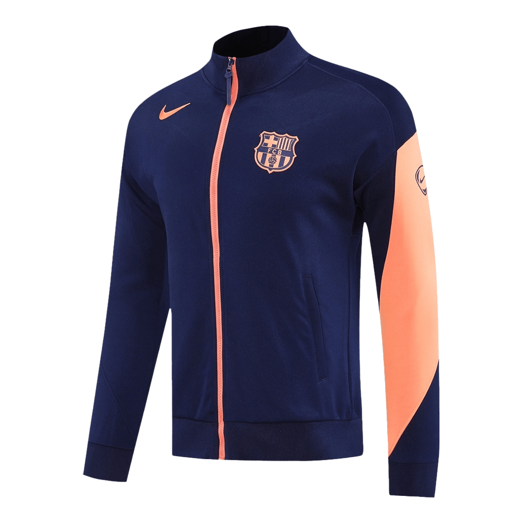 Barcelona Jacket Tracksuit 2025/26 Navy&Orange